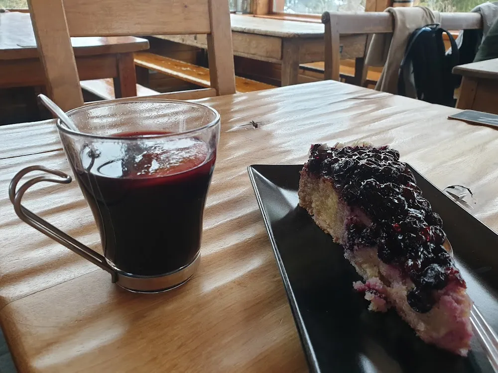 Vin Chaud Et Tarte Aux Myrtilles